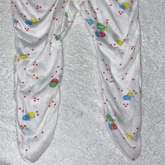 NWT vintage curity unisex, gender neutral, bears, balloons ands hearts 12/18m - Picture 3 of 7